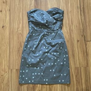 H&M Grey Strapless Dress